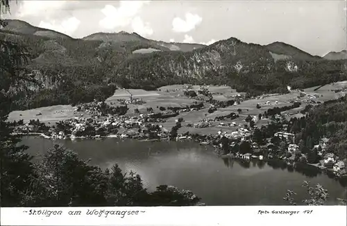 St Gilgen Salzkammergut Luftbild Panorama / St Gilgen Wolfgangsee /Salzburg Umgebung