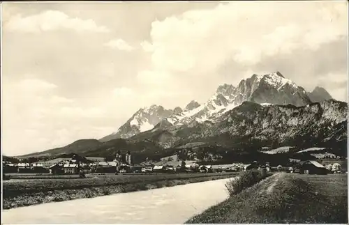 St Johann Tirol Panorama wilder Kaiser / St. Johann in Tirol /Tiroler Unterland