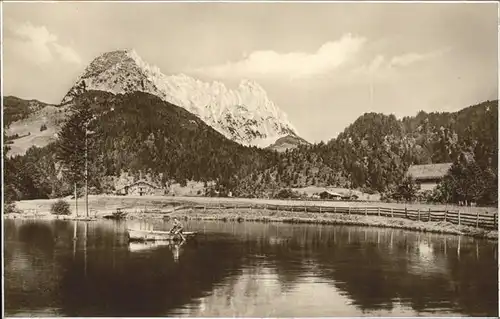 Gasteig Tirol Gasthaus Mitterjager Gondelteich / Oesterreich /