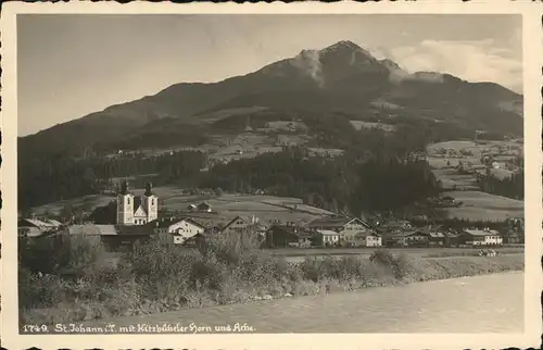 St Johann Tirol Gesamtansicht Kitzbueheler Horn / St. Johann in Tirol /Tiroler Unterland