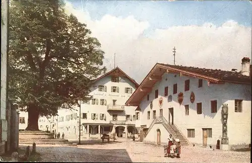 Reutte Tirol Rathaus Hotel Hirsch / Reutte /Ausserfern
