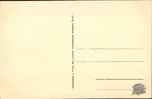 Rattenberg Tirol Kuenstlerkarte / Rattenberg /Tiroler Unterland