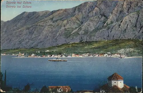 Dobrota Kotor bei Cattaro Schiff / Montenegro /