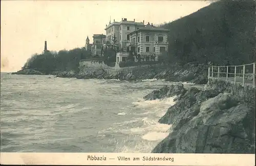 Abbazia Istrien Villen Suedstrandweg / Seebad Kvarner Bucht /Primorje Gorski kotar