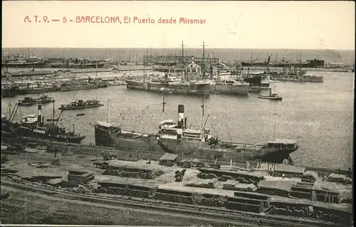 Barcelona Cataluna el Puerto Miramar Hafen / Barcelona /