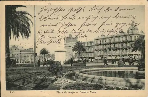 Buenos Aires plaza de Mayo Brunnen / Buenos Aires /