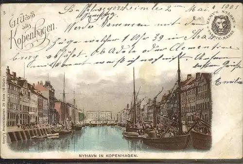 Kopenhagen Nyhavn Schiff / Hovedstaden /Kopenhagen