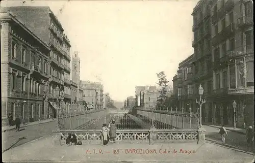 Barcelona Cataluna Calle Aragon / Barcelona /