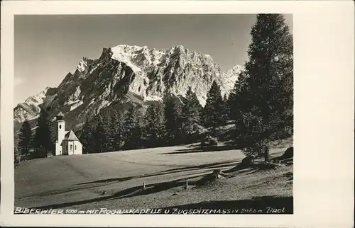 Biberwier Tirol Kapelle Zugspitzmassiv / Biberwier /Ausserfern