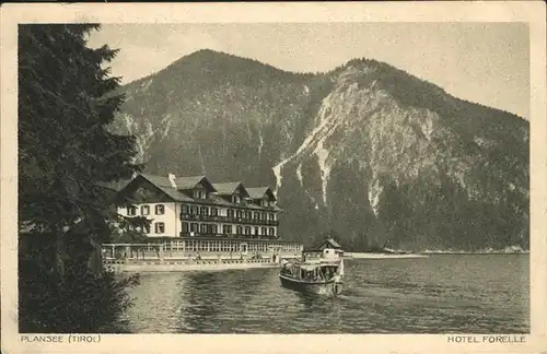 Plansee Hotel Forelle Schiff / Breitenwang /Ausserfern