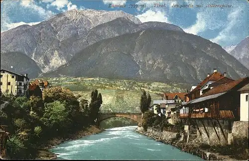 Landeck Tirol Inn Bruecke Silberspitze / Landeck /Tiroler Oberland