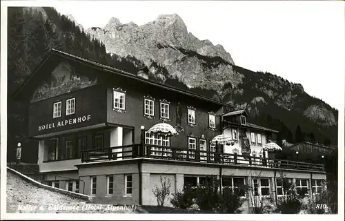 Haldensee Haller Hotel Alpenhof / Oesterreich /