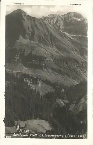 Schroecken Vorarlberg Juppenspitze Mohnenfluh / Schroecken /Bludenz-Bregenzer Wald