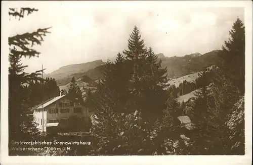 Walserschanz Kleinwalsertal Grenzwirtshaus /  /