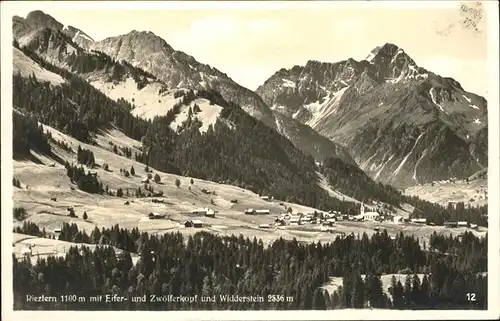 Riezlern Kleinwalsertal Vorarlberg Zwoelferkopf Widderstein / Mittelberg /Bregenz