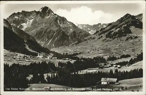 Riezlern Kleinwalsertal Vorarlberg Hirschegg Mittelberg Widderstein Heuberg / Mittelberg /Bregenz