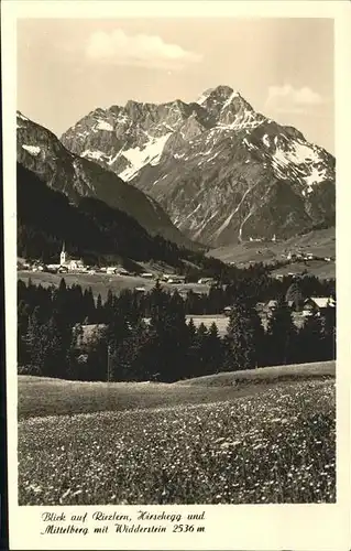 Riezlern Kleinwalsertal Vorarlberg Hirschegg Mittelberg Widderstein / Mittelberg /Bregenz