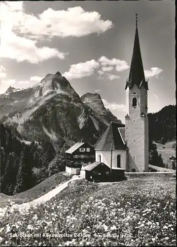 Schroecken Vorarlberg Kuenzelspitze Kirche  / Schroecken /Bludenz-Bregenzer Wald