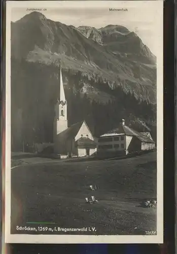 Schroecken Vorarlberg Mohnenfluh Juppenspitze / Schroecken /Bludenz-Bregenzer Wald