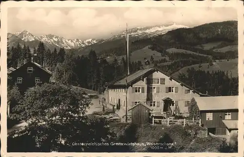 Walserschanz Kleinwalsertal Grenzwirtschaft /  /