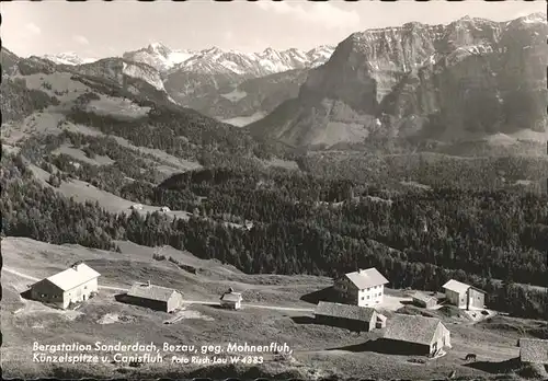 Bezau Bergstation Sonderdach Mognenfluh Kuenzelspitze Kanisfluh /  /