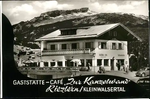 Riezlern Kleinwalsertal Vorarlberg Gaststaette Cafe Zur Kanzelwand / Mittelberg /Bregenz