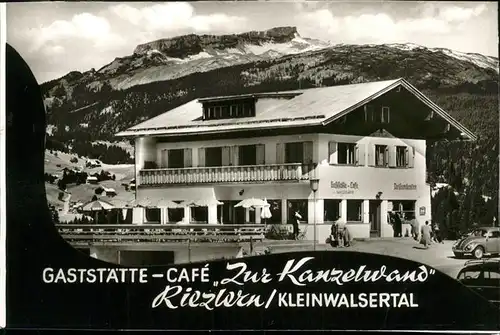 Riezlern Kleinwalsertal Vorarlberg Gaststaette Cafe Zur Kanzelwand / Mittelberg /Bregenz