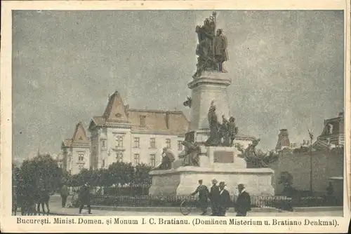 Bukarest Domaenen Misterium Bratiano Denkmal  / Rumaenien /