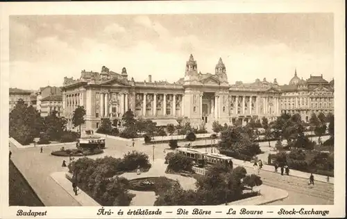 Budapest Boerse Strassenbahn / Budapest /