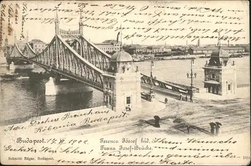 Budapest Franz Josef Bruecke / Budapest /