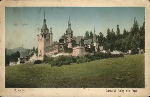 Sinaia Castelui Peles din fata / Rumaenien /