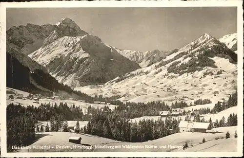 Riezlern Kleinwalsertal Vorarlberg Hirschegg Mittelberg Widderstein Heuberg / Mittelberg /Bregenz