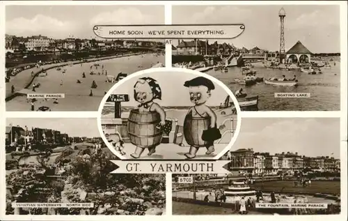 Yarmouth Lake Fountain Marine Parade  / Great Yarmouth /Norfolk