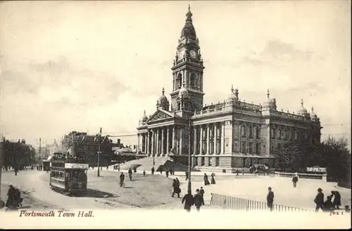 Portsmouth Town Hall Strassenbahn  / Portsmouth /Portsmouth