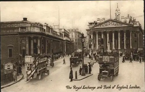 London Royal Exchange Bank of England  / City of London /Inner London - West