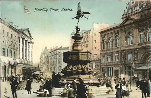 London Piccadilly Circus Brunnen / City of London /Inner London - West