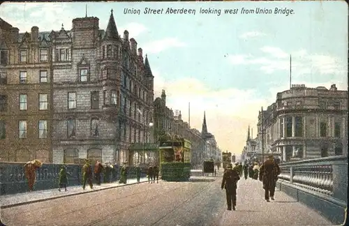 Aberdeen City Union Street Aberdeen Bridge Strassenbahn / Aberdeen City /Aberdeen City and Aberdeenshire