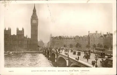 London Westminster Abbey Bruecke Strassenbahn  / City of London /Inner London - West