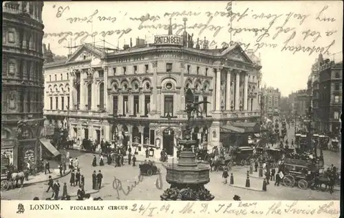 London Piccadily Circus Kutsche  / City of London /Inner London - West