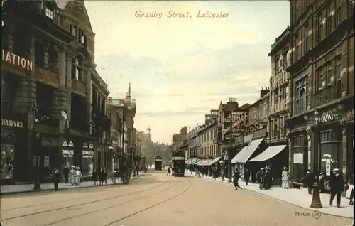 Leicester United Kingdom Granby Street Strassenbahn  / Leicester /Leicestershire