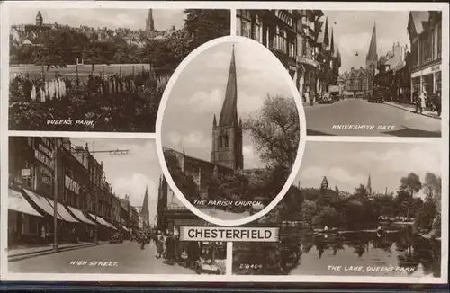 Chesterfield Queens park, Knifesmith Gate, High Street, Lake / Chesterfield /East Derbyshire