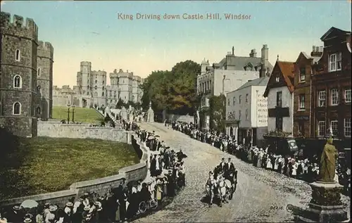 Windsor Castle King Driving down Castle Hill / City of London /Inner London - West