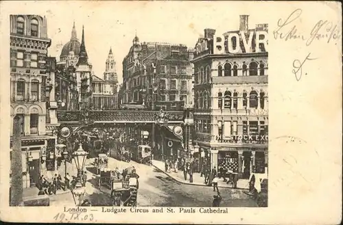 London Ludgate Circus
St. Pauls Cathedral / City of London /Inner London - West