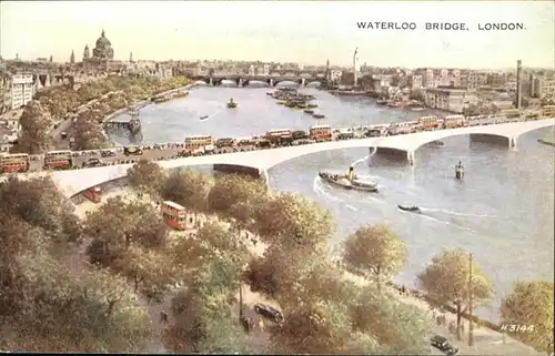 London Waterloo Bridge Schiff / City of London /Inner London - West