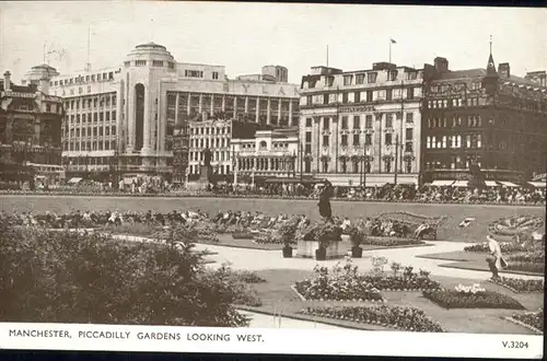 Manchester Piccadilly Gardens Looking West / Manchester /Greater Manchester South