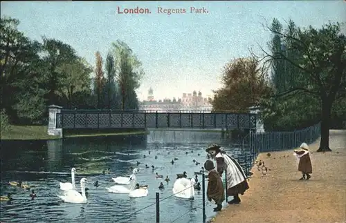 London Regents Park Schwan / City of London /Inner London - West