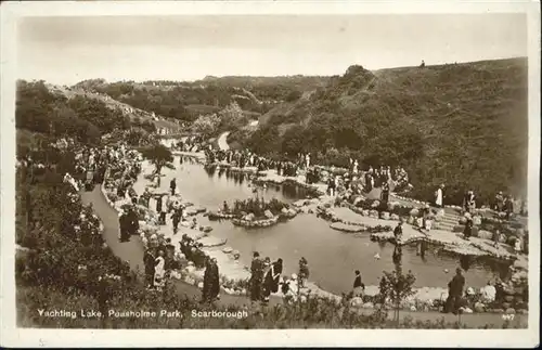 Scarborough UK Yachting Lake Peasholme Park  / Scarborough /North Yorkshire CC