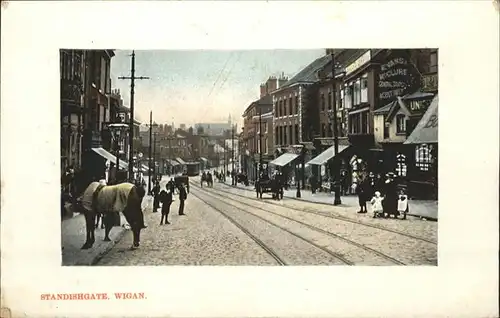 Wigan Standishgate Pferd Kutsche  / Wigan /Greater Manchester North