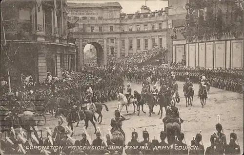 London Coronation Procession Pferde / City of London /Inner London - West