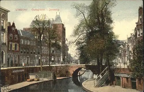 Utrecht Oudegracht Jansbrug *